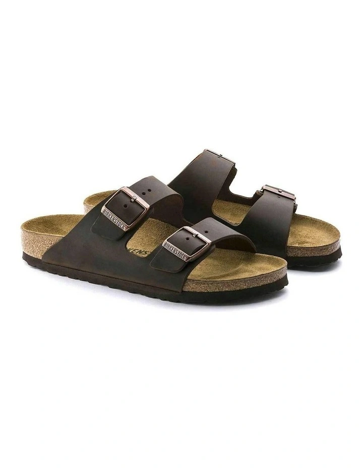 Arizona Oiled Leather Narrow Sandals in Habana image 5