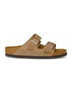 Arizona Oiled Leather Sandals in Tobacco Brown