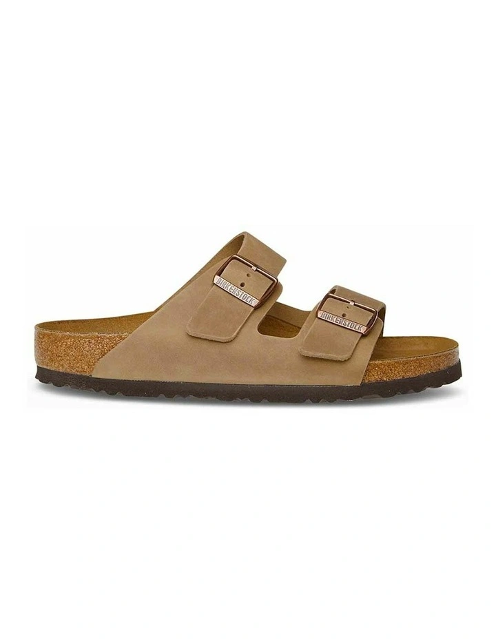 Arizona Oiled Leather Sandals in Tobacco Brown image 1