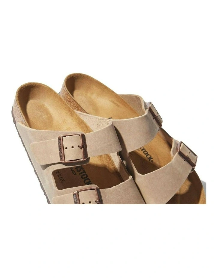 Arizona Oiled Leather Sandals in Tobacco Brown image 4