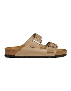 Arizona Oiled Leather Sandals Narrow in Tobacco Brown
