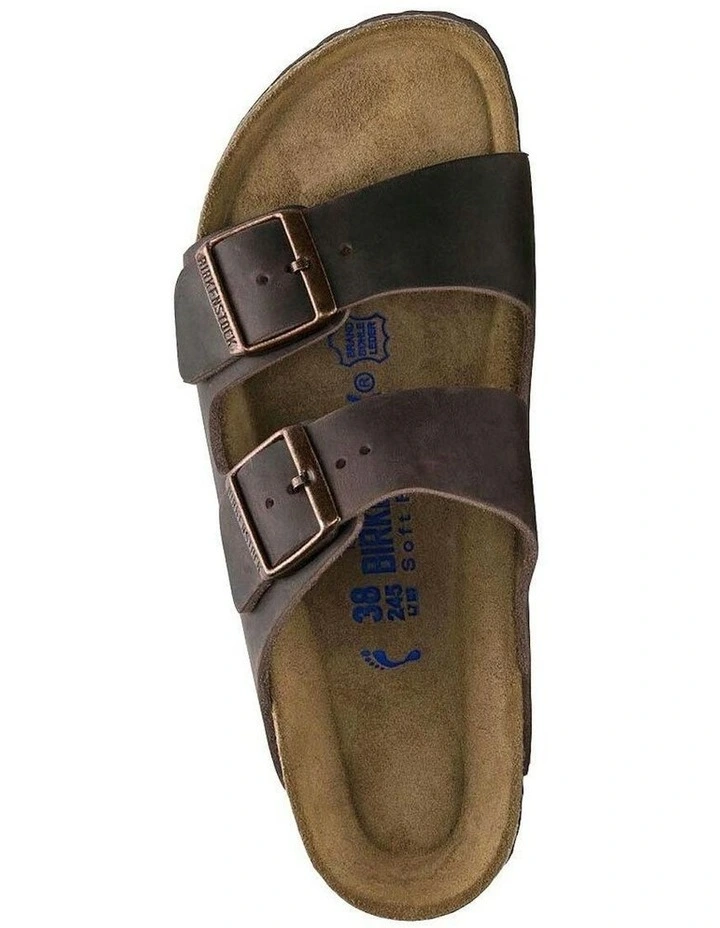 Regular Arizona Soft Footbed Oiled Leather Sandals in Habana image 2