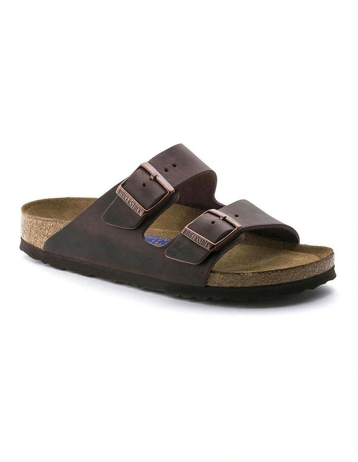 Regular Arizona Soft Footbed Oiled Leather Sandals in Habana image 3