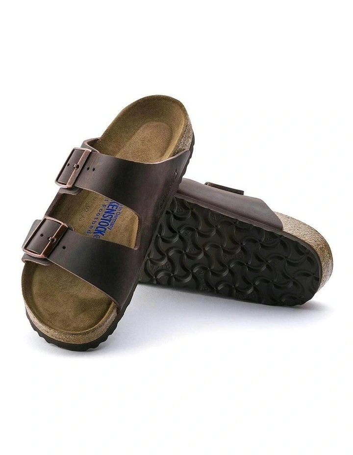 Regular Arizona Soft Footbed Oiled Leather Sandals in Habana image 4