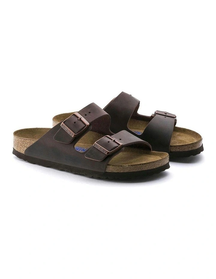 Regular Arizona Soft Footbed Oiled Leather Sandals in Habana image 5