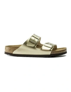 Regular Arizona Birko-Flor Sandals in Gold