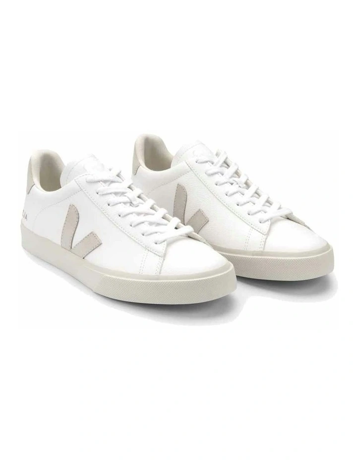 Campo Chromefree Leather Extra Shoes in White/Natural Suede image 2