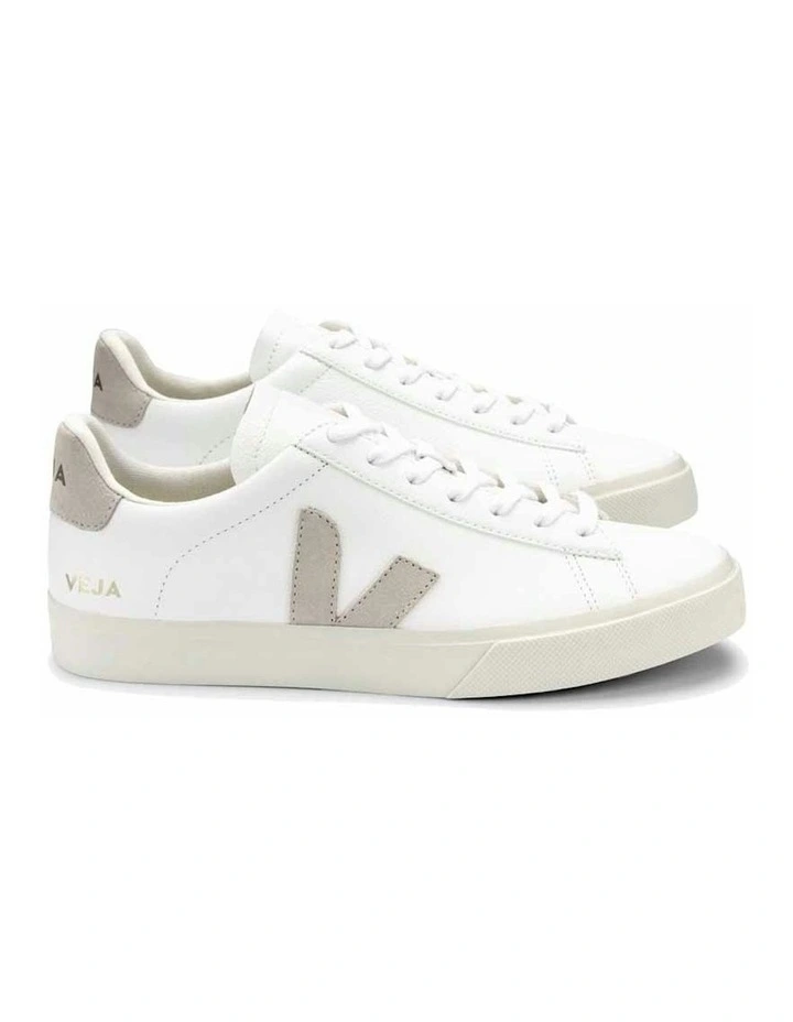 Campo Chromefree Leather Extra Shoes in White/Natural Suede image 3