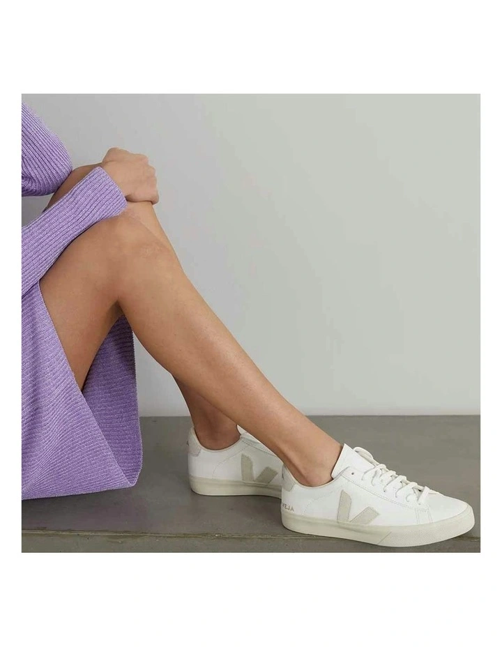 Campo Chromefree Leather Extra Shoes in White/Natural Suede image 5