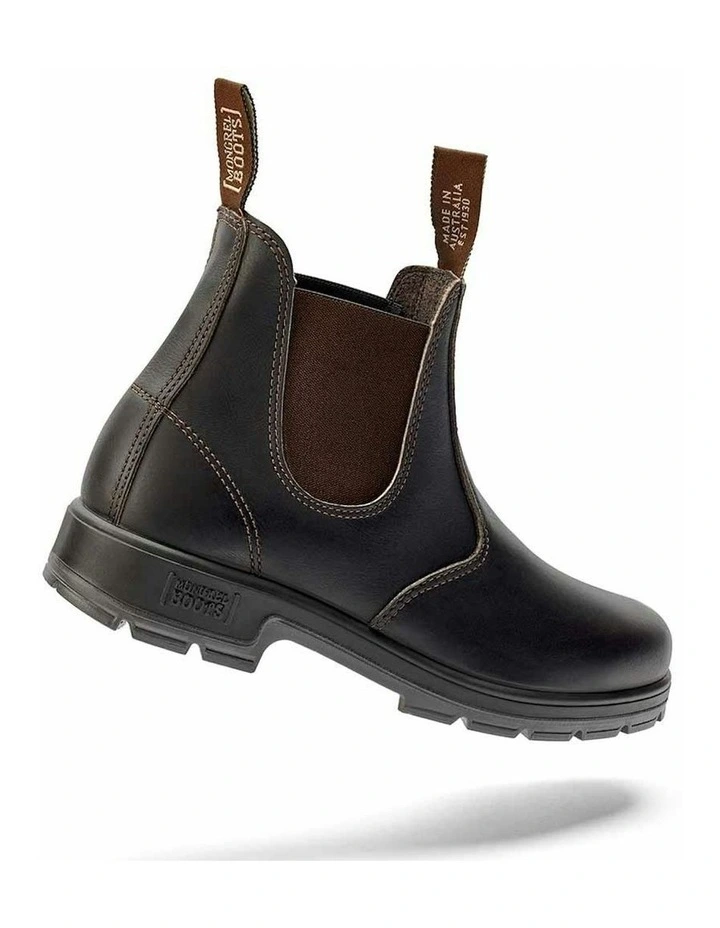 Oil Kip K9 Elastic Sided Boots in Claret image 3