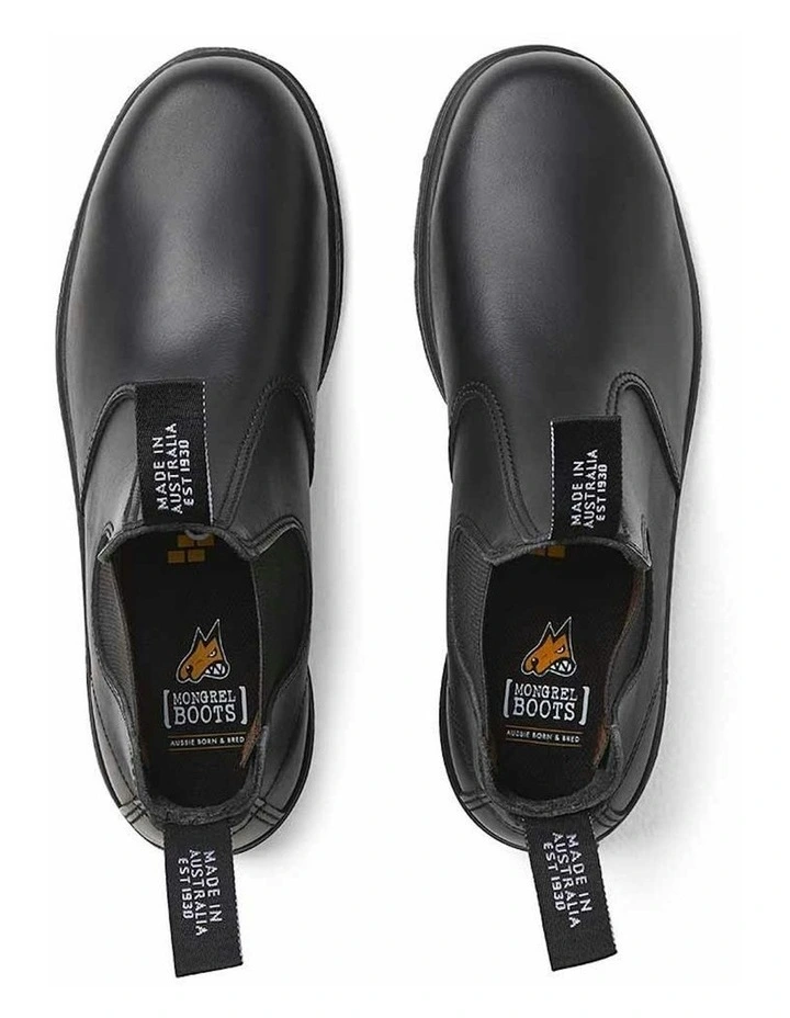 Oil Kip K9 Elastic Sided Boot in Black image 5