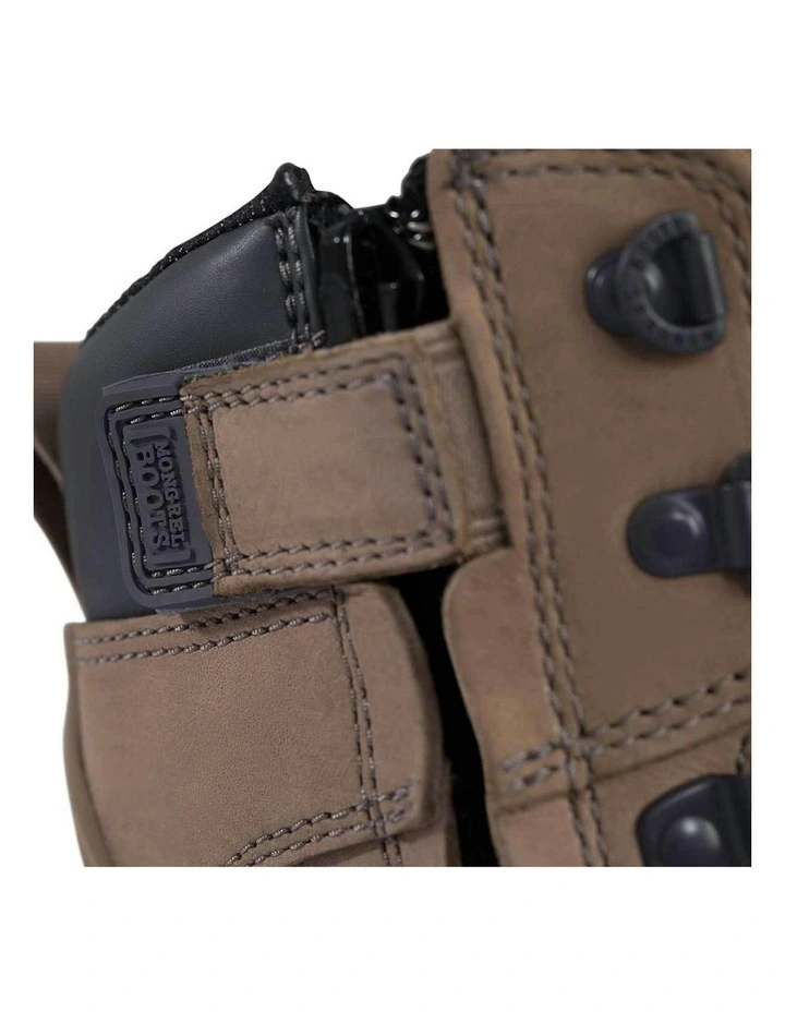 High Leg Zipsider Scuff Cap 561060 Work Boots in Stone image 4