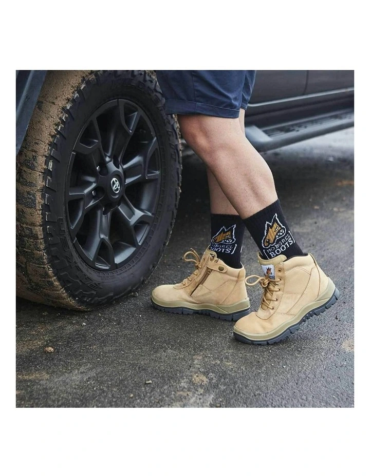 Zipsider Safety Steel Toe 261050 Work Boots in Wheat image 5