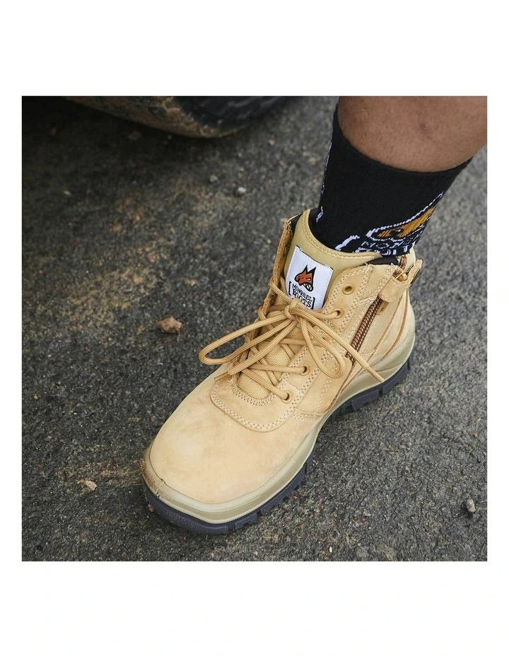 Zipsider Safety Steel Toe 261050 Work Boots in Wheat image 6