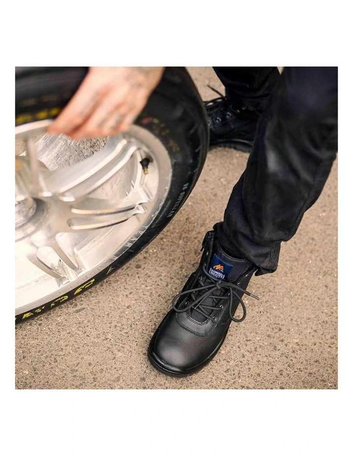 Zipsider Safety Steel Toe 261020 Work Boots in Black image 4