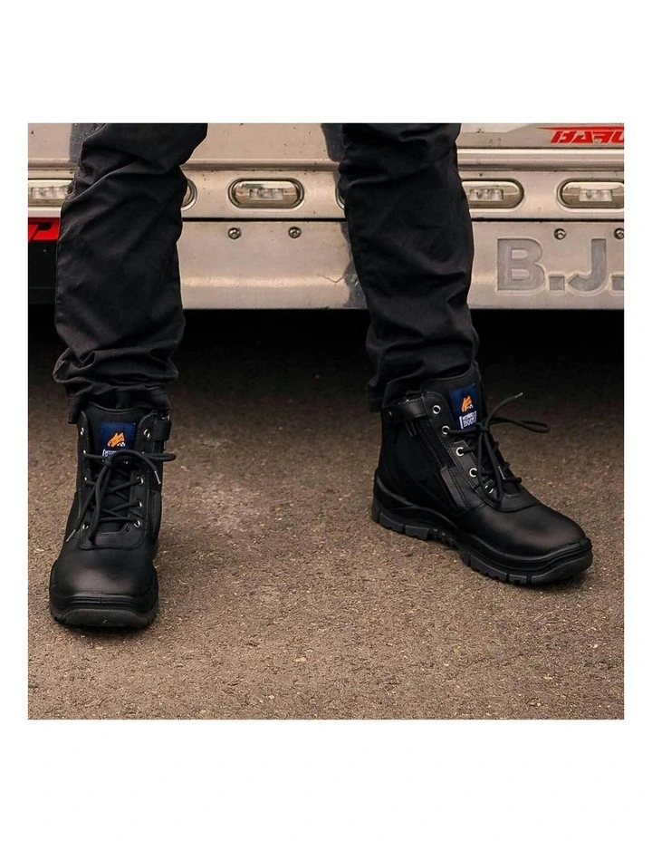 Zipsider Safety Steel Toe 261020 Work Boots in Black image 5