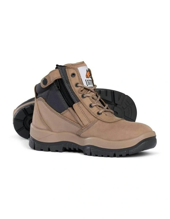 Zipsider Safety Steel Toe 261060 Work Boots in Stone image 3