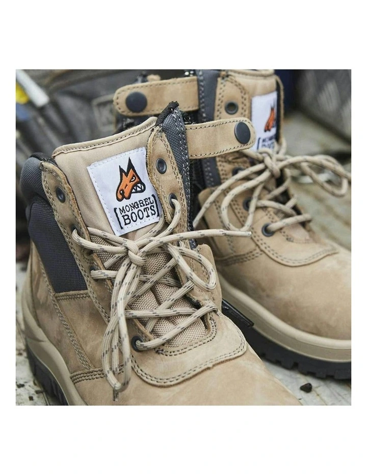 Zipsider Safety Steel Toe 261060 Work Boots in Stone image 5