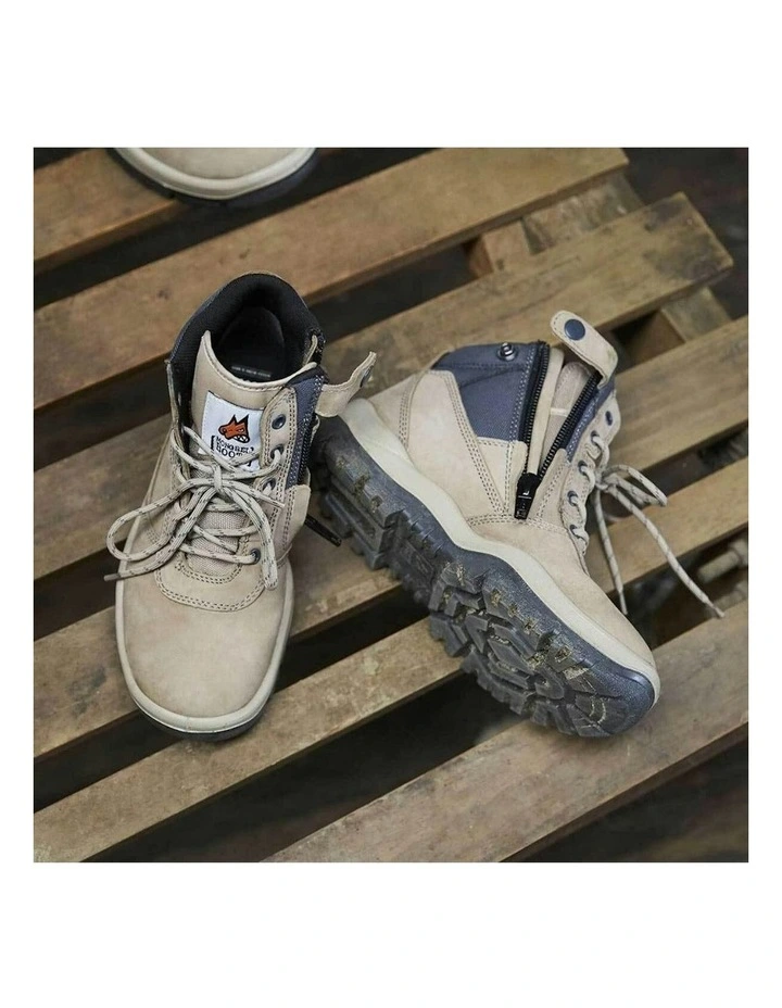 Zipsider Safety Steel Toe 261060 Work Boots in Stone image 6