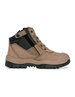 Zipsider Scuff Cap Safety Steel Toe 461060 Work Boots in Stone