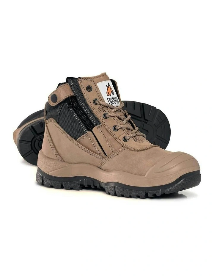 Zipsider Scuff Cap Safety Steel Toe 461060 Work Boots in Stone image 2