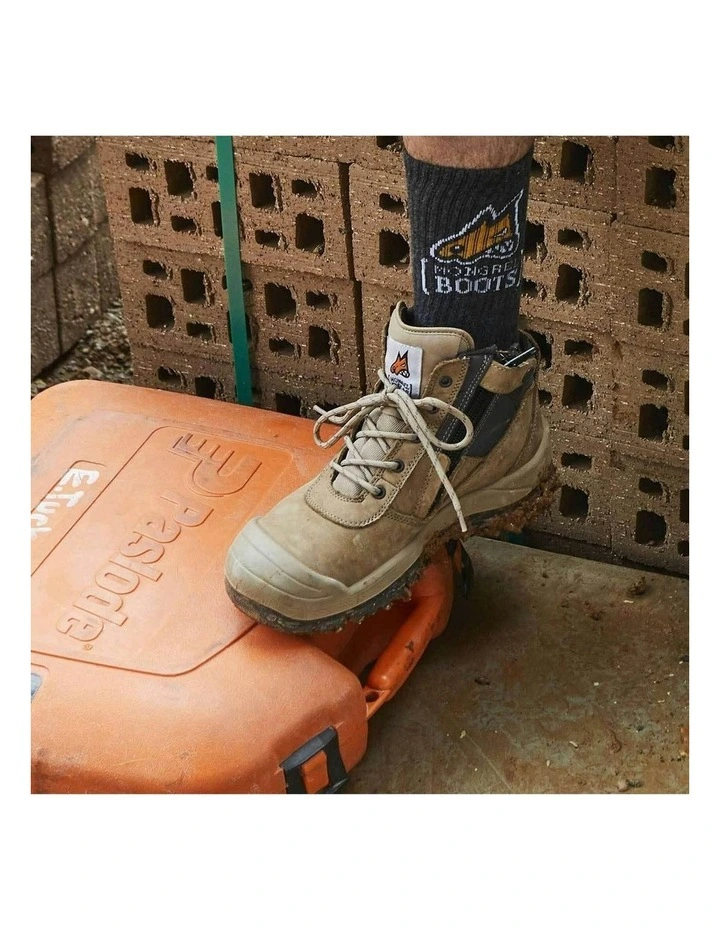 Zipsider Scuff Cap Safety Steel Toe 461060 Work Boots in Stone image 4