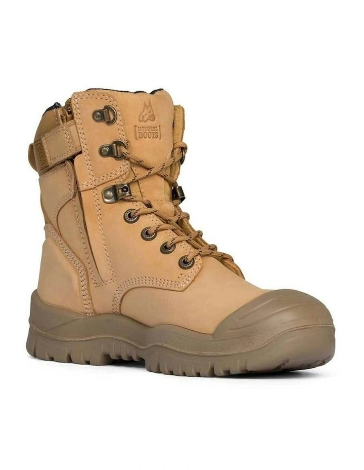 High Leg Zipsider Scuff Cap 561050 Work Boots in Wheat image 2
