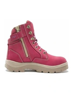 Southern Cross Zip 512761 Work Boots in Pink