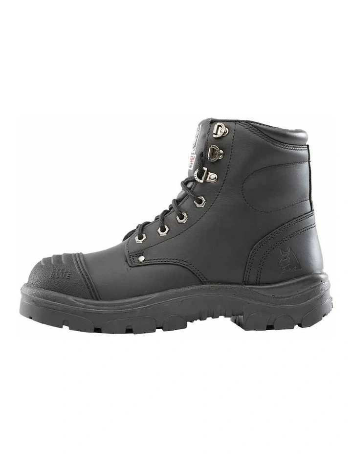 Argyle Zip Scuff Cap 312652 Work Boots in Black image 4