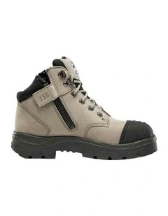 Parkes Zip Ladies Scuff Cap 512759 Work Boots in Slate