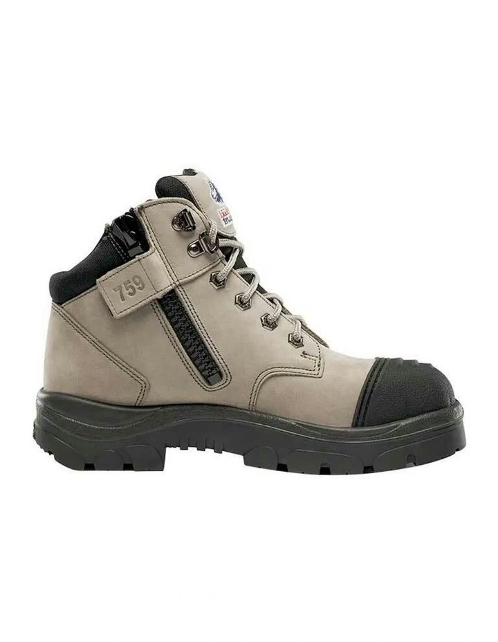 Parkes Zip Ladies Scuff Cap 512759 Work Boots in Slate image 1