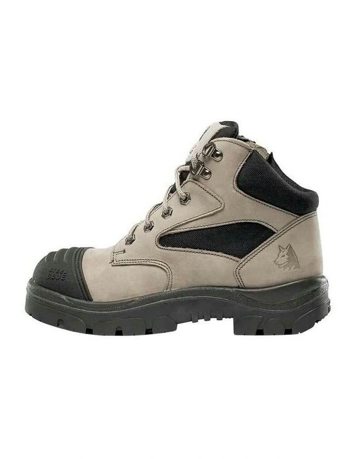 Parkes Zip Ladies Scuff Cap 512759 Work Boots in Slate image 3