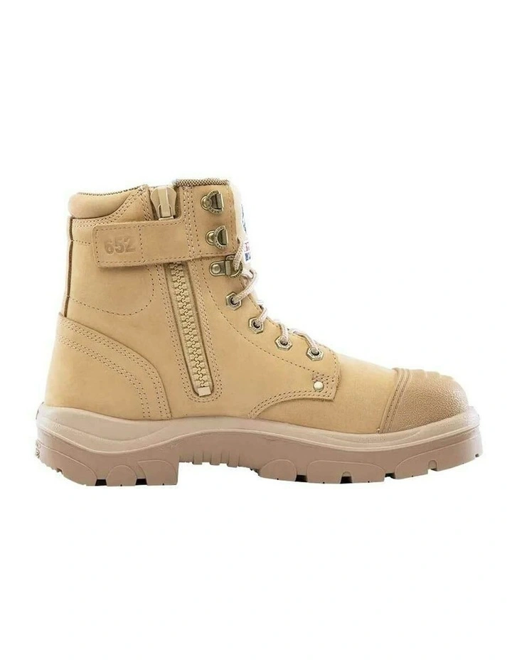 Argyle Zip Scuff Cap 312652 Work Boots in Sand image 1