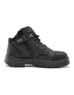 Parkes Zip Scuff Cap 312658 Work Boots in Black