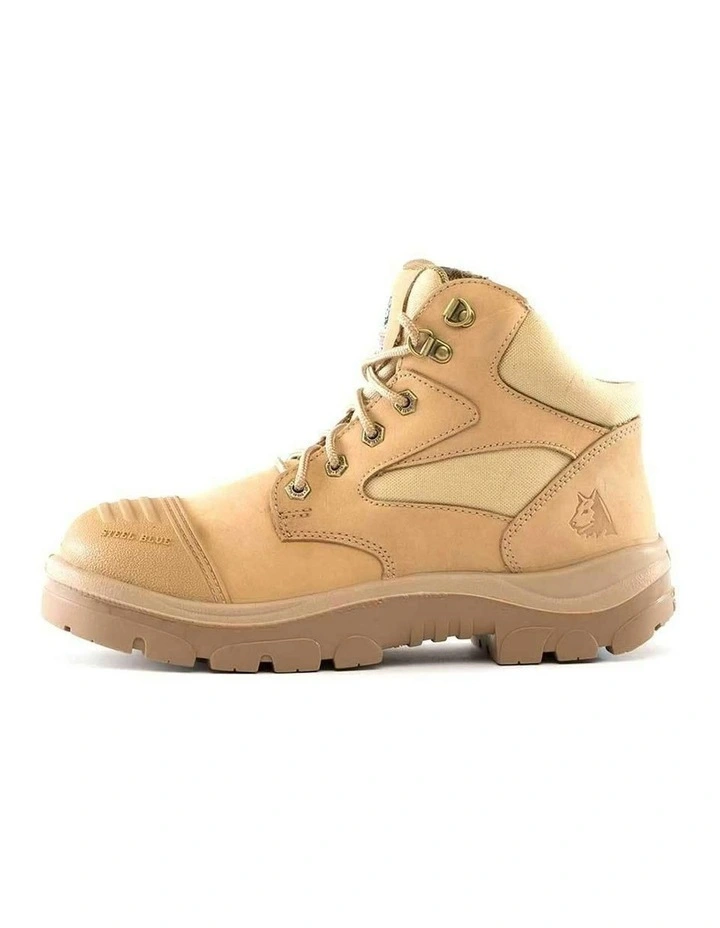 Parkes Zip Scuff Cap 312658 Work Boots in Sand image 3