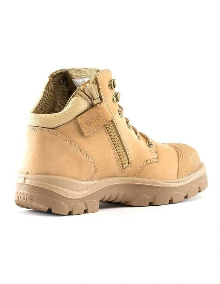 Parkes Zip Scuff Cap 312658 Work Boots in Sand image 4