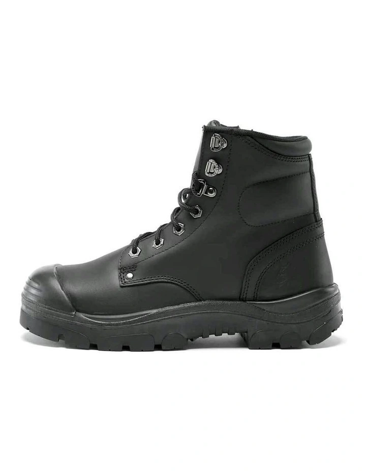 Argyle Zip Bump Cap Work Boots 332152 in Black image 3