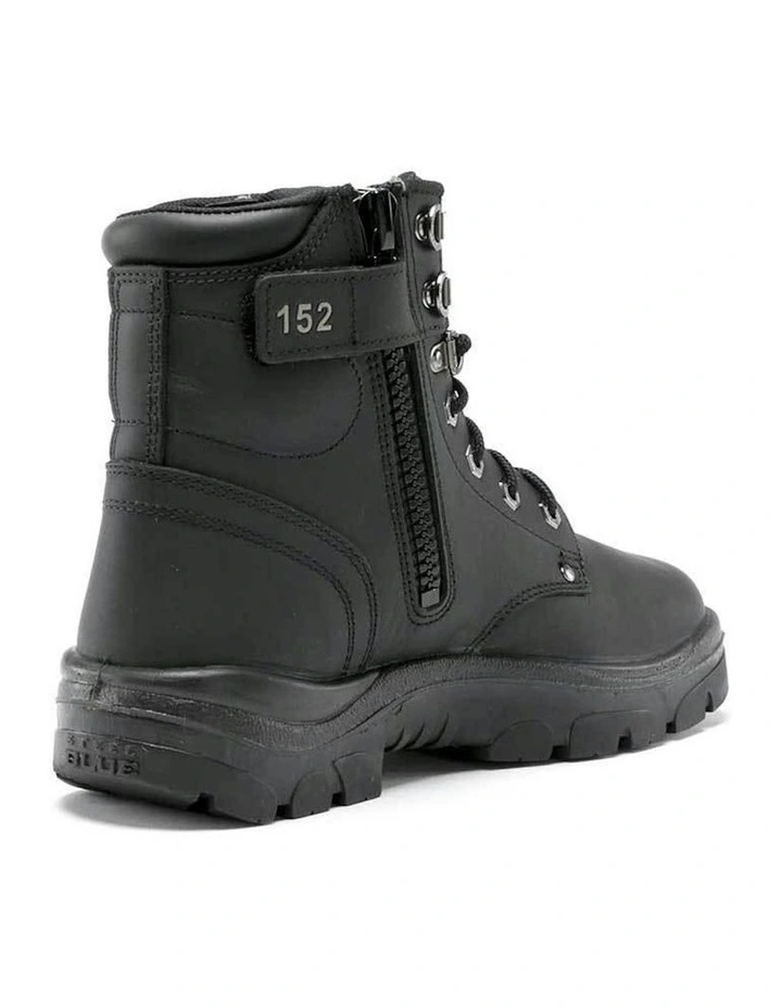 Steel Blue Argyle Zip Work Boots 312152 - Black image 4