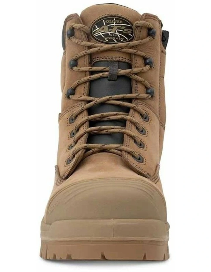 Zip Sided Composite AT 45652Z Work Boots 150mm in Stone image 3