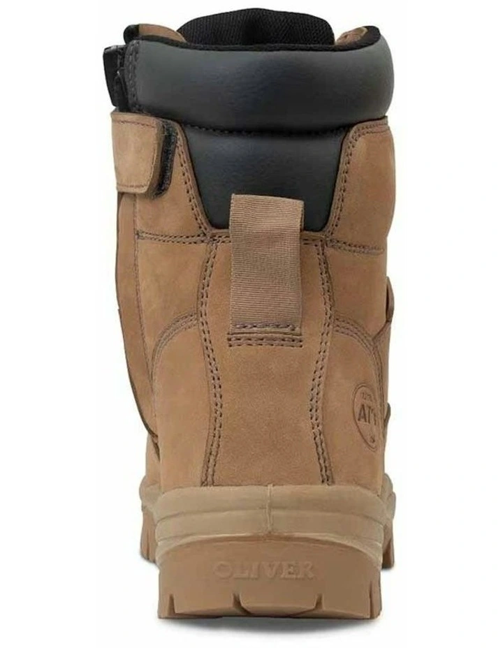 Zip Sided Composite AT 45652Z Work Boots 150mm in Stone image 4