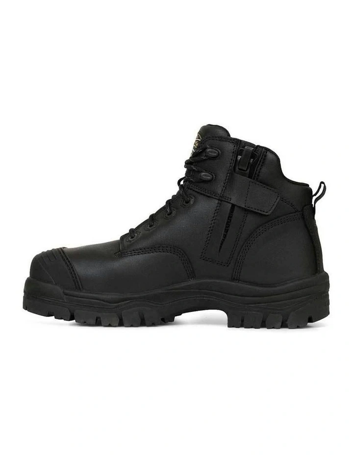 Zip Sided Composite Safety Toe AT 45640Z Work Boots 130mm in Black image 4