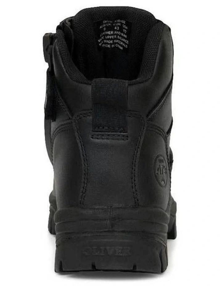 Zip Sided Composite Safety Toe AT 45640Z Work Boots 130mm in Black image 5
