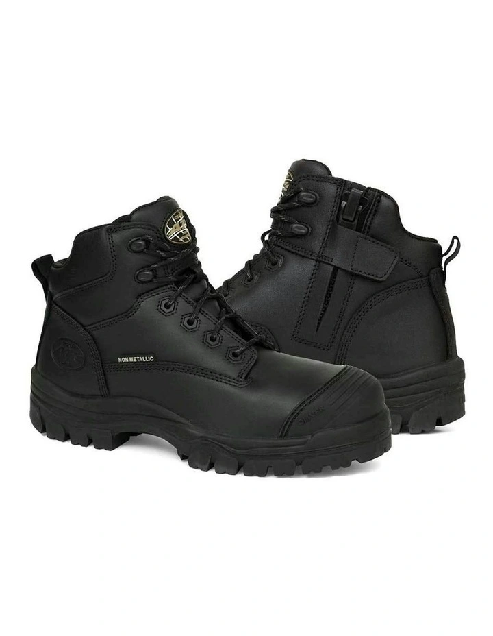 Zip Sided Composite Safety Toe AT 45640Z Work Boots 130mm in Black image 6