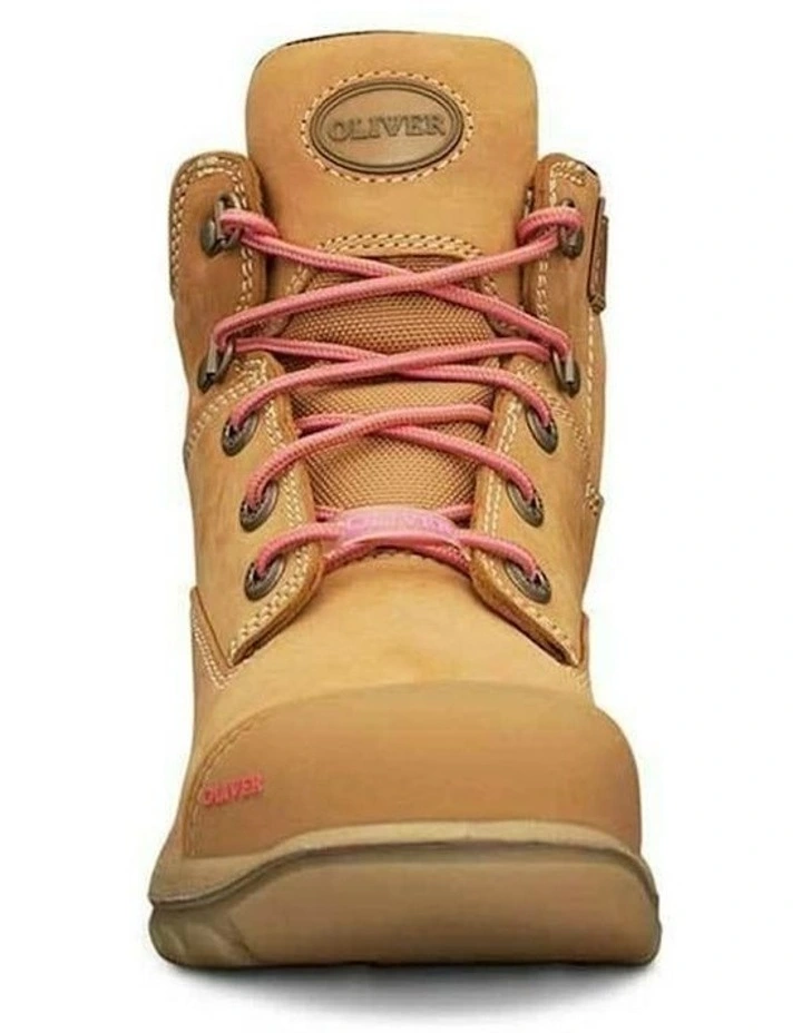 Zip Sided Safety Steel Toe PB 49432Z Work Boots in Brown image 2