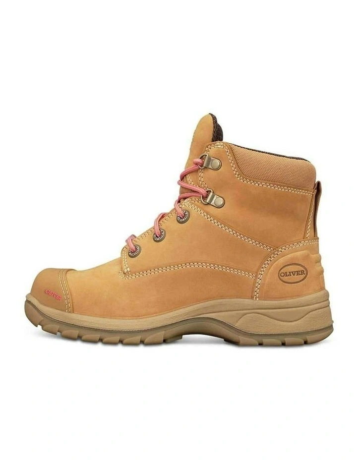 Zip Sided Safety Steel Toe PB 49432Z Work Boots in Brown image 3