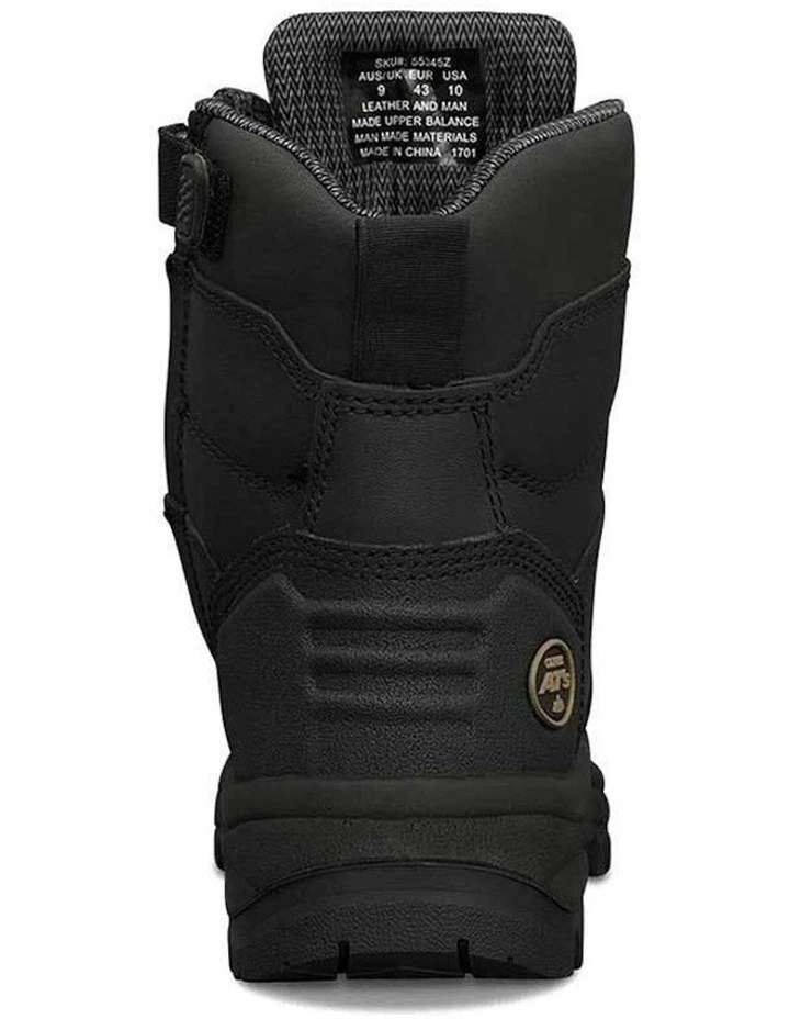 Zip Sided Safety Steel Toe AT 55345Z Work Boots 150mm in Black image 4