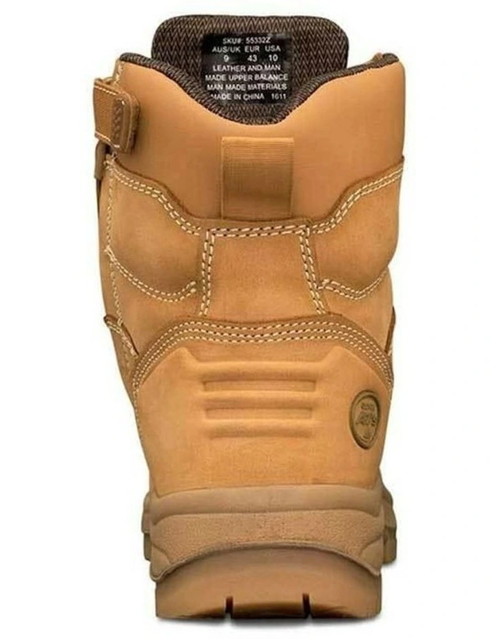 Zip Sided Safety Steel Toe AT 55332Z Work Boots 150mm in Wheat image 4