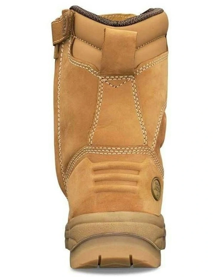 Hi-Leg Zip Sided Safety Steel Toe AT 55385 Work Boots 200mm in Brown image 4