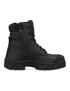 Zip Sided Composite Safety Toe AT 45645Z Work Boots 150mm in Black