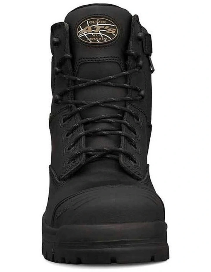 Zip Sided Composite Safety Toe AT 45645Z Work Boots 150mm in Black image 2